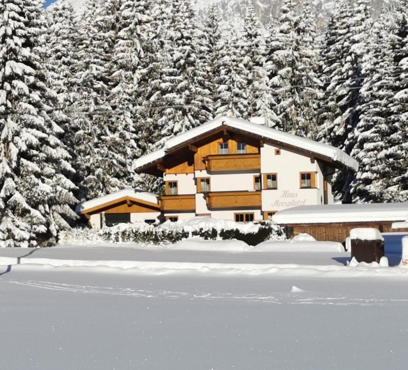 Haus Moosplatzl Lägenhet Leutasch Exteriör bild